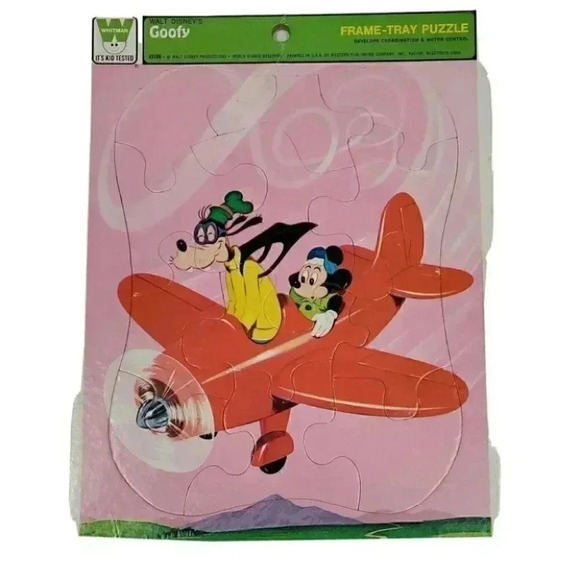 Tray Puzzle Walt Disney Goofy and Mickey Mouse - Picture 1 of 7